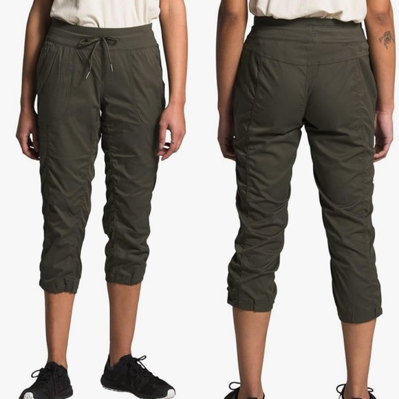 The North Face Pants - NWT The North Face Women's Aphrodite 2.0 capri Pant - New Taupe Green Olive